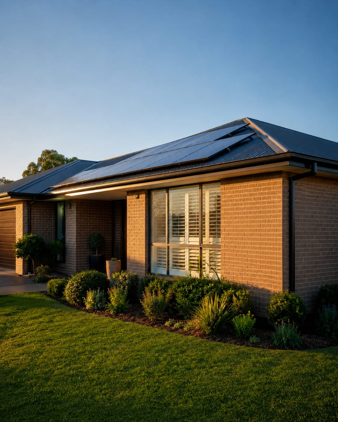 Solar panels and a home battery on a Western Sydney home